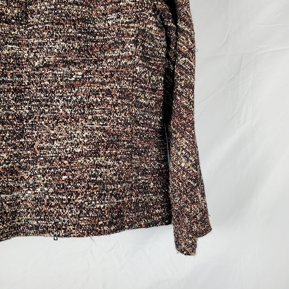 Lafayette 148 New York‎ Boucle Tweed Zip Front Jacket - Picture 11 of 11